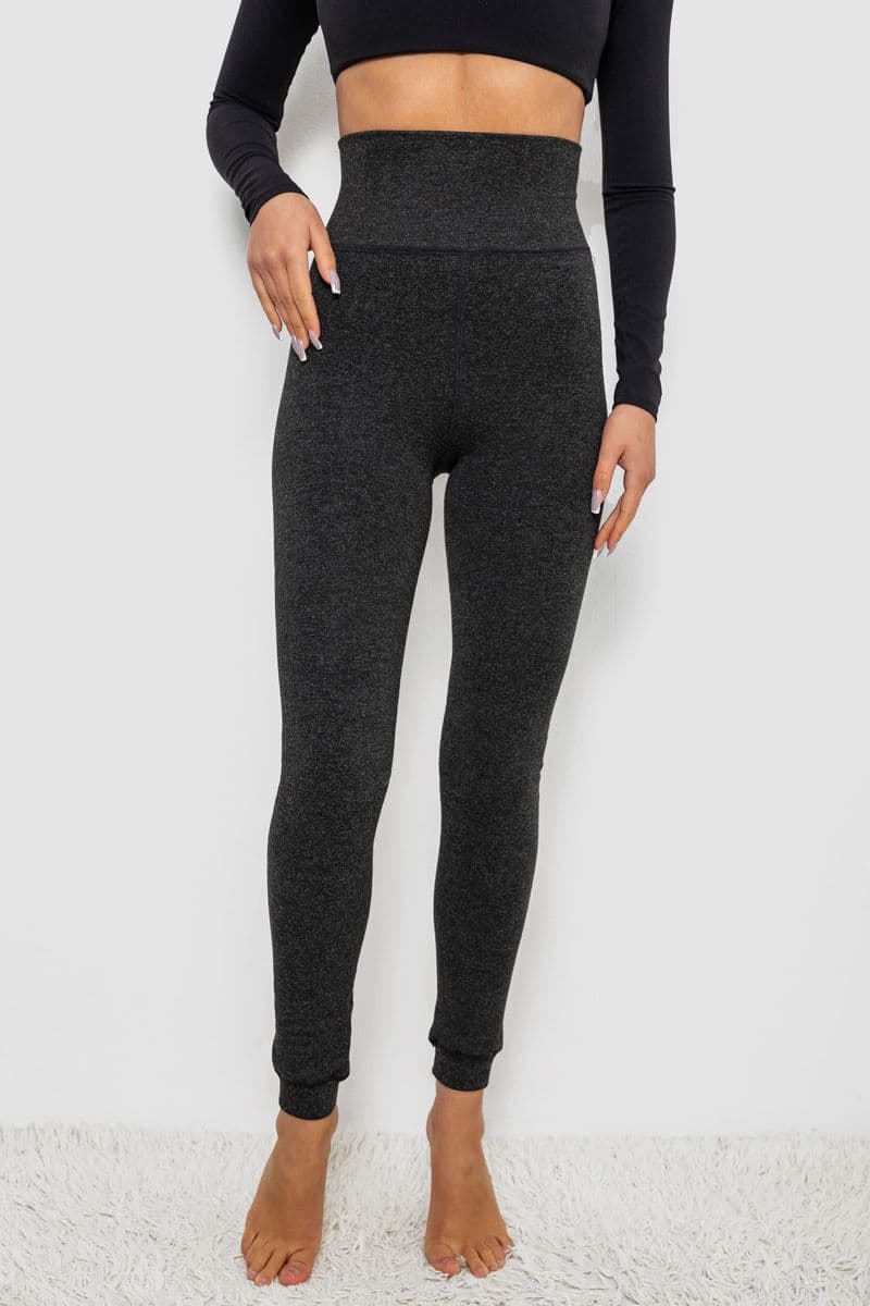 Лосини утеплені на флісі, колір сірий, 139RF502 - зображення 1