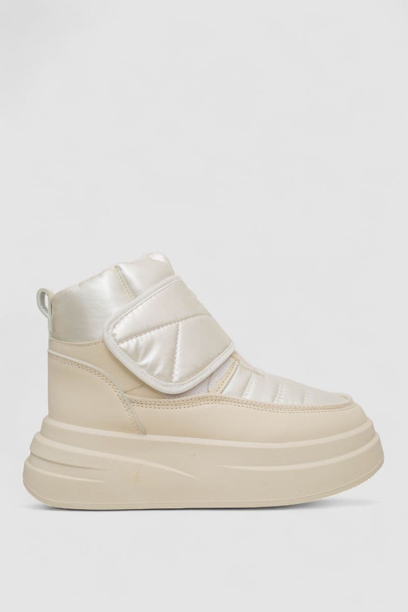 Дутики жіночі зимові на хутрі, колір бежевий, 248RLM10 - зображення 1