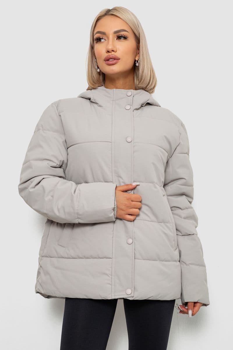 Куртка жіноча демісезонна, колір світло-оливковий, 207R004 - зображення 1