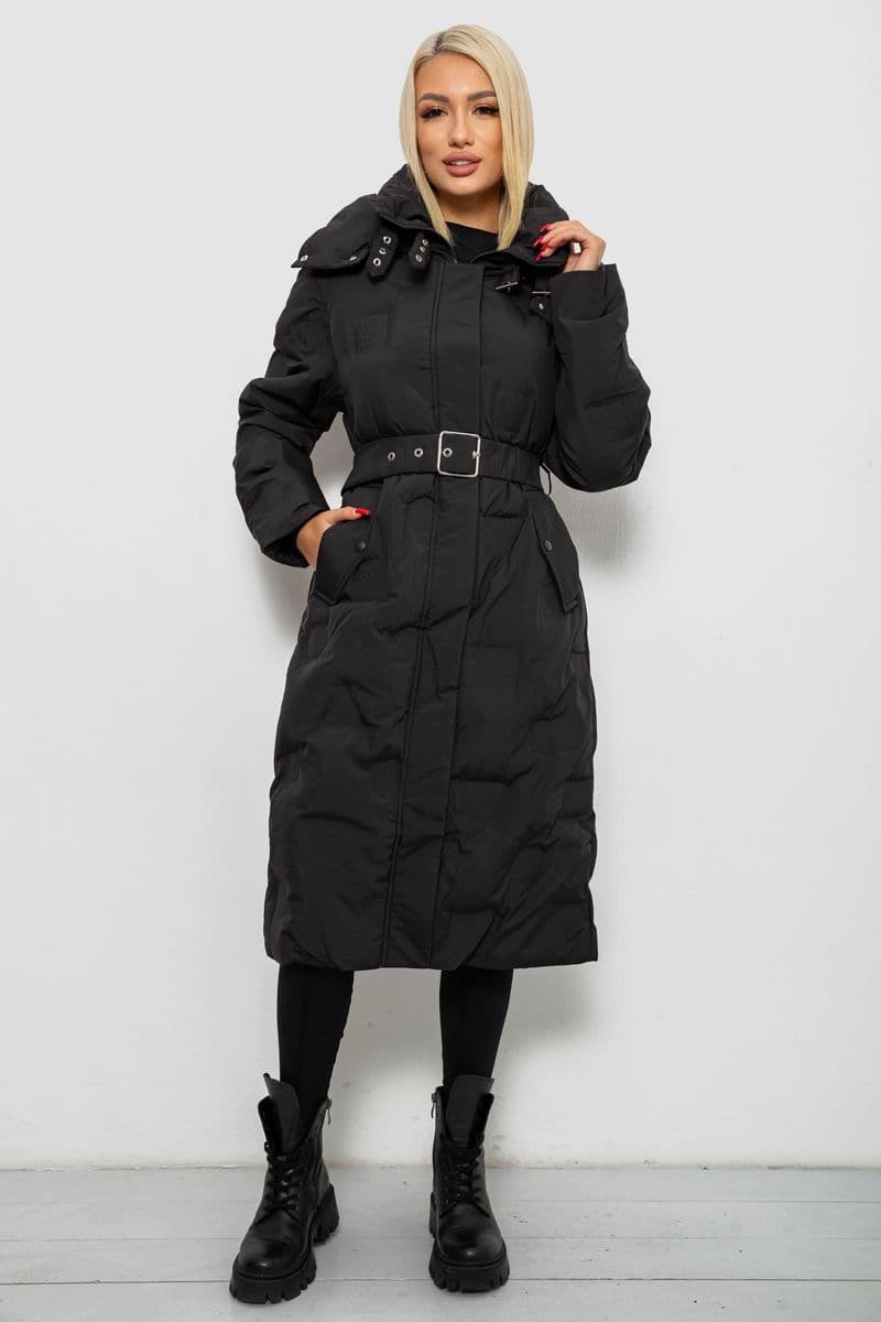 Куртка жіноча зимова, колір чорний, 244R5609 - зображення 1