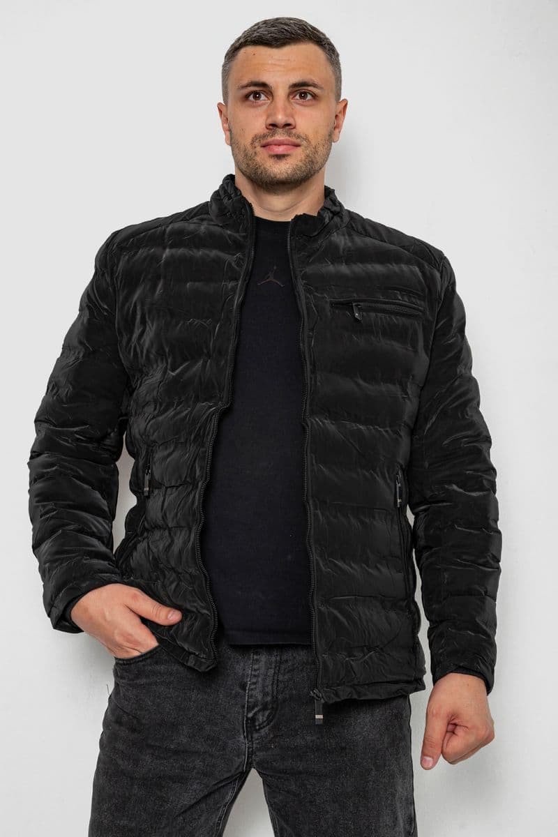 Куртка чоловіча демісезонна, колір чорний, 214R822К - зображення 1