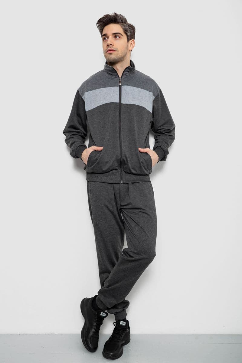 Спортивний костюм чоловічий, колір сірий, 244R9160 - зображення 1