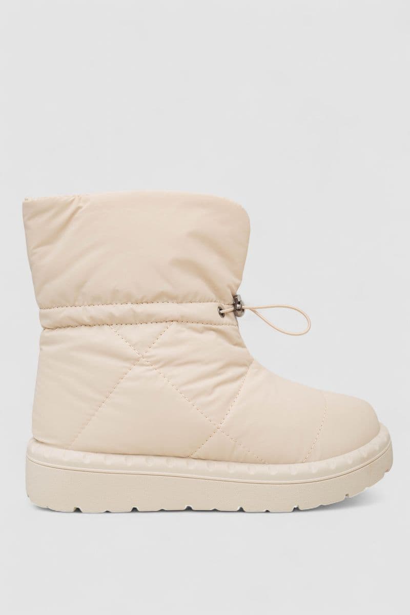 Дутики жіночі зимові на хутрі, колір бежевий, 248RFM300 - зображення 1