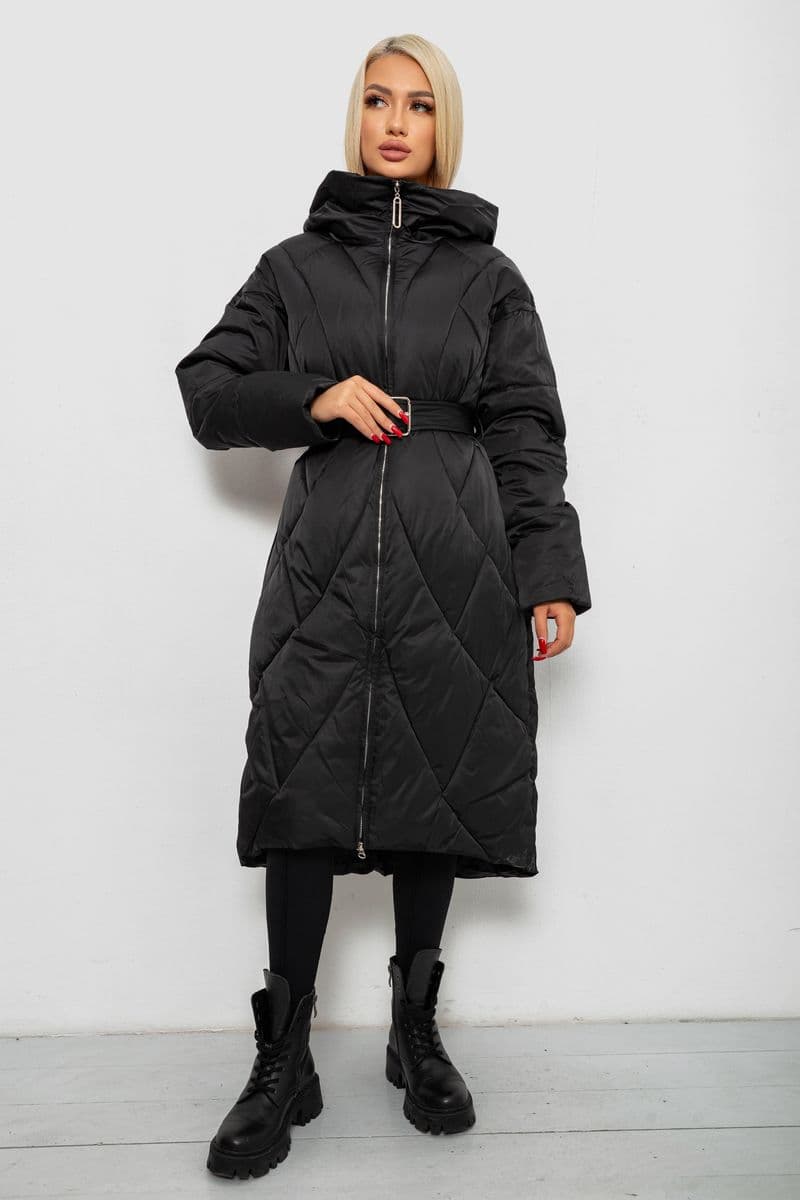 Куртка жіноча зимова, колір чорний, 244R5618 - зображення 1
