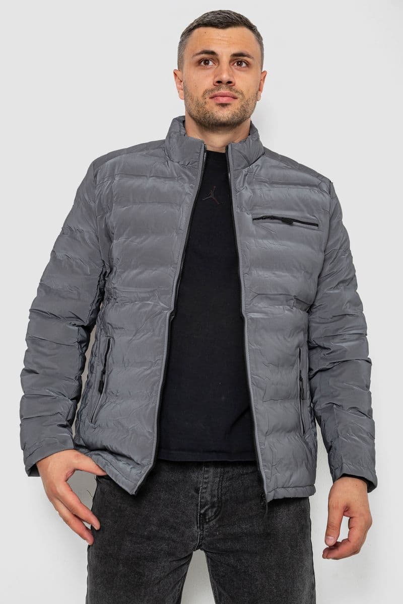 Куртка чоловіча демісезонна, колір сірий, 214R833К - зображення 1