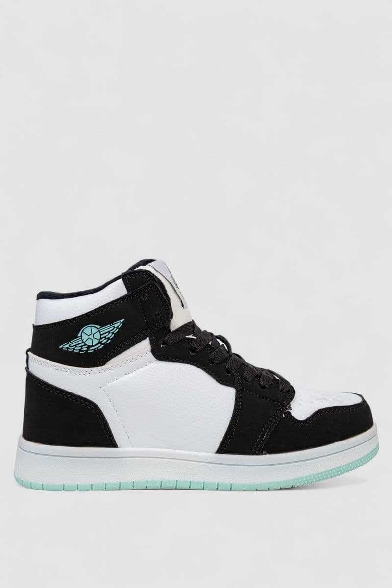 Кросівки жіночі зимові на хутрі, колір біло-чорний, 248RHB470-5 - зображення 1