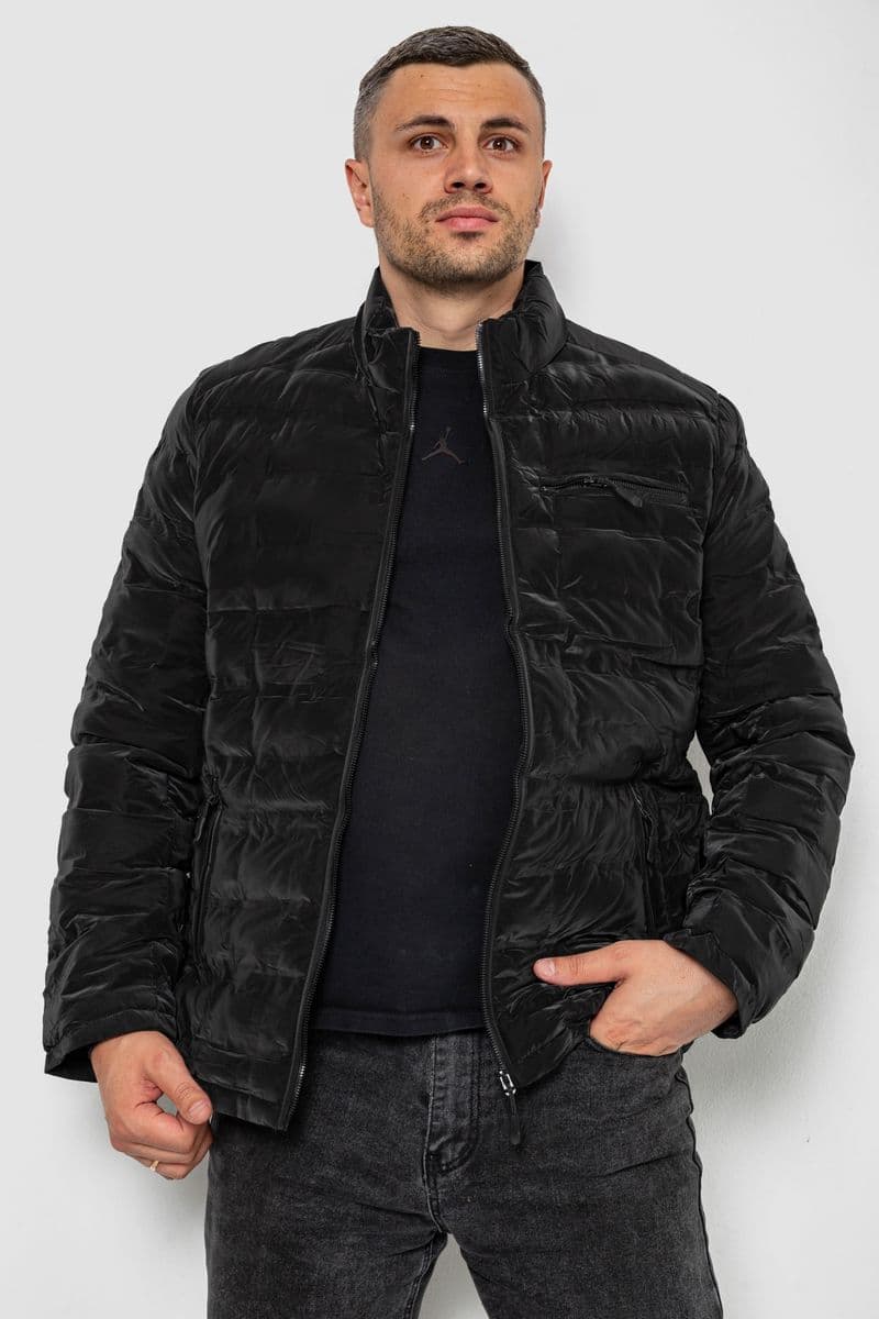 Куртка чоловіча демісезонна, колір чорний, 214R833К - зображення 1