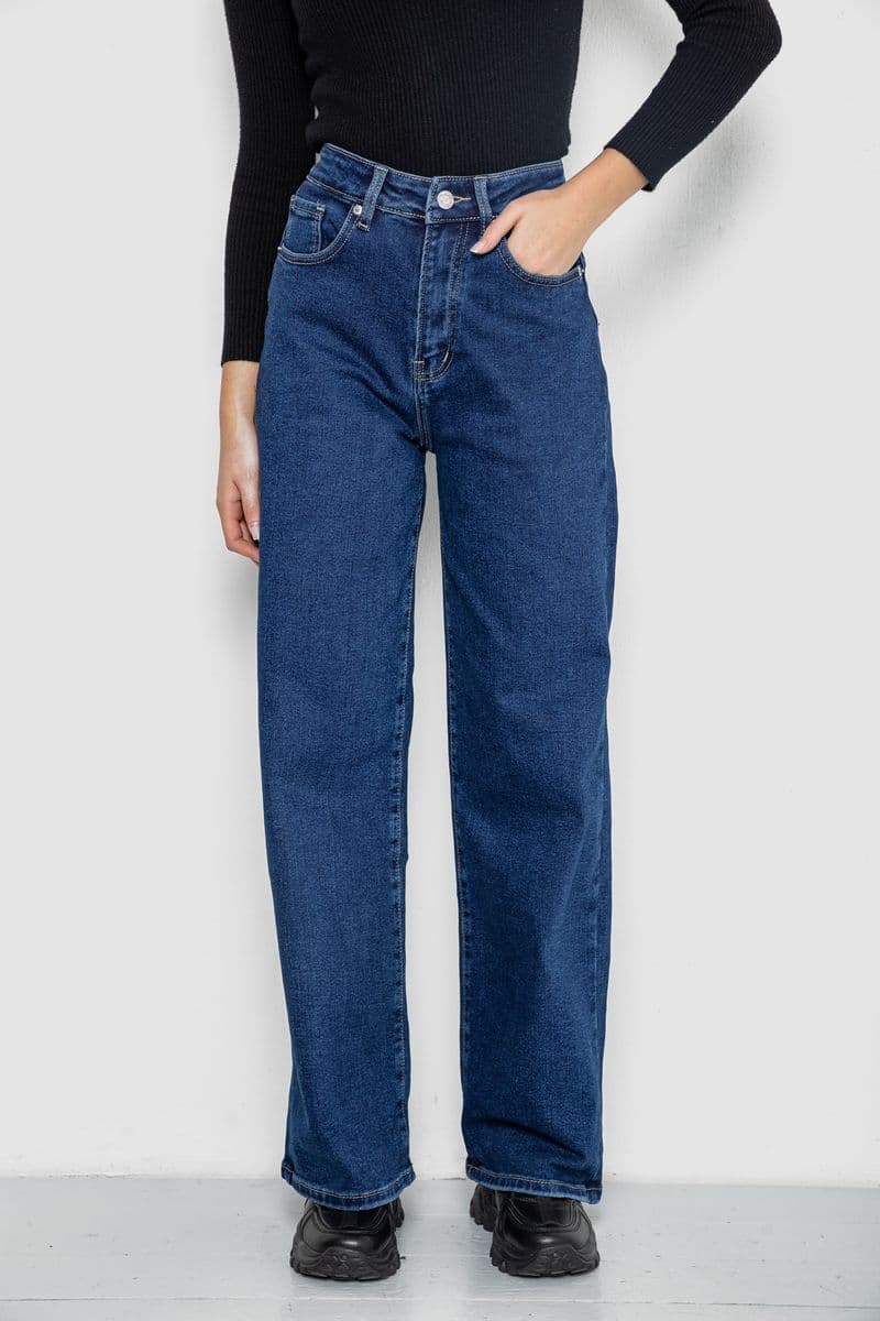 Джинси жіночі утеплені Palazzo, колір синій, 207RV230-5 - зображення 1