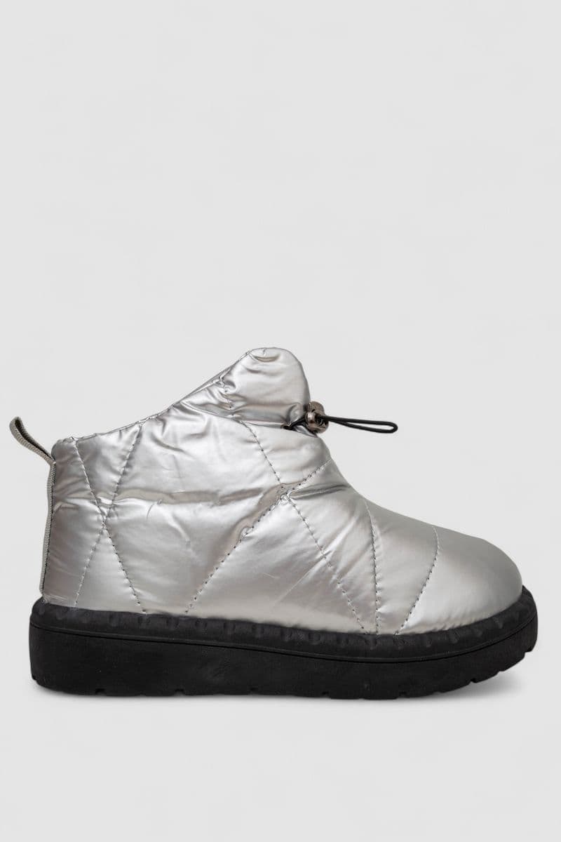 Дутики жіночі зимові на хутрі, колір сріблясто-чорний, 248RFM400 - зображення 1