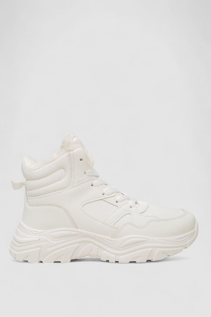 Кросівки жіночі зимові на хутрі, колір білий, 248RDM10 - зображення 1