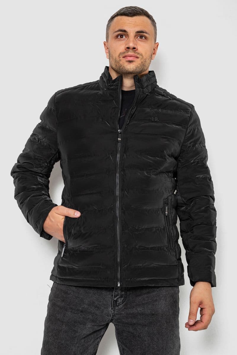 Куртка чоловіча демісезонна, колір чорний, 214R827К - зображення 1