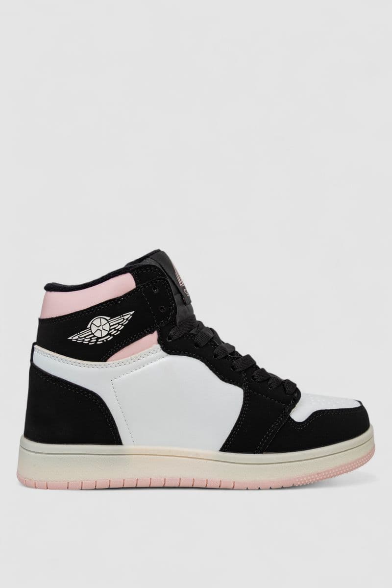 Кросівки жіночі зимові на хутрі, колір біло-рожевий, 248RHB470 - зображення 1