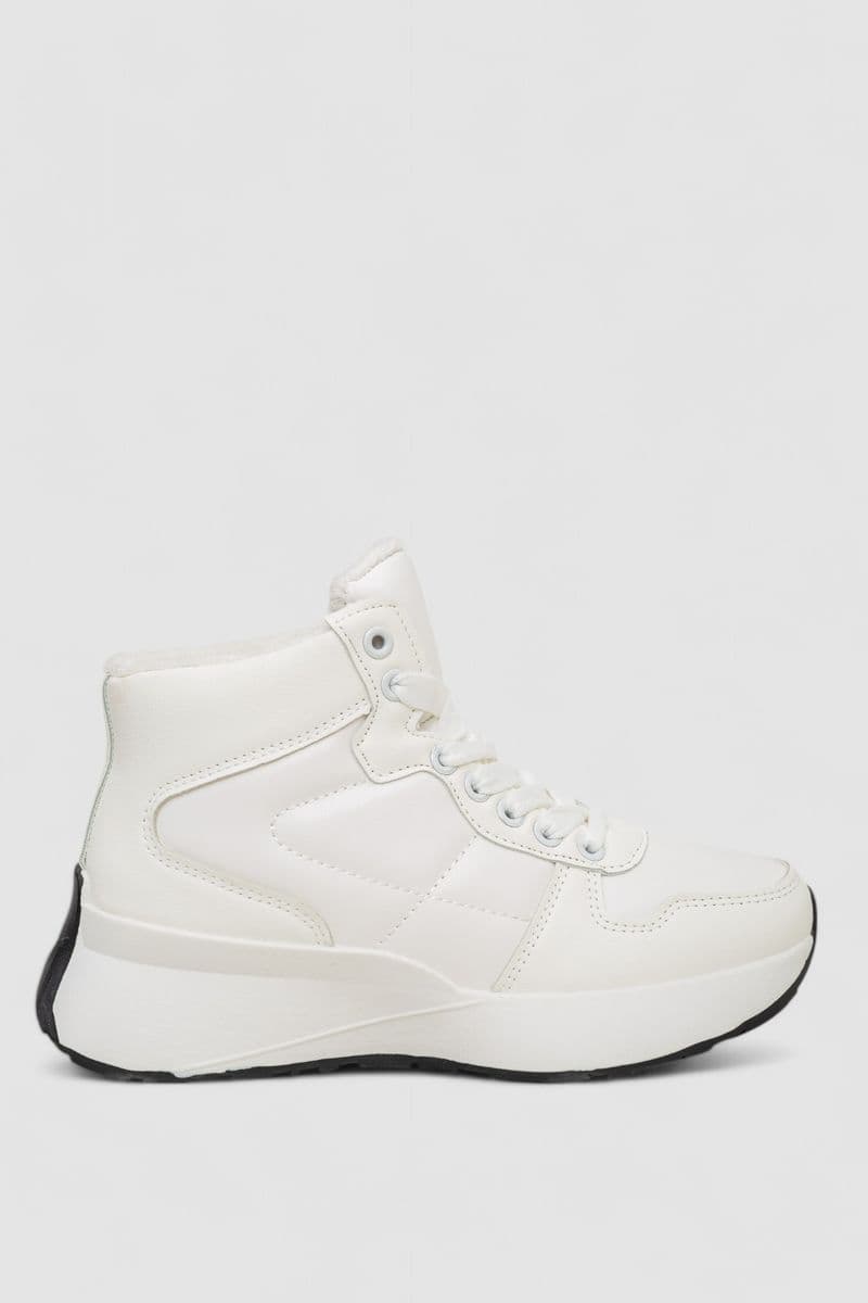 Кросівки жіночі зимові на хутрі, колір білий, 248RXM16 - зображення 1