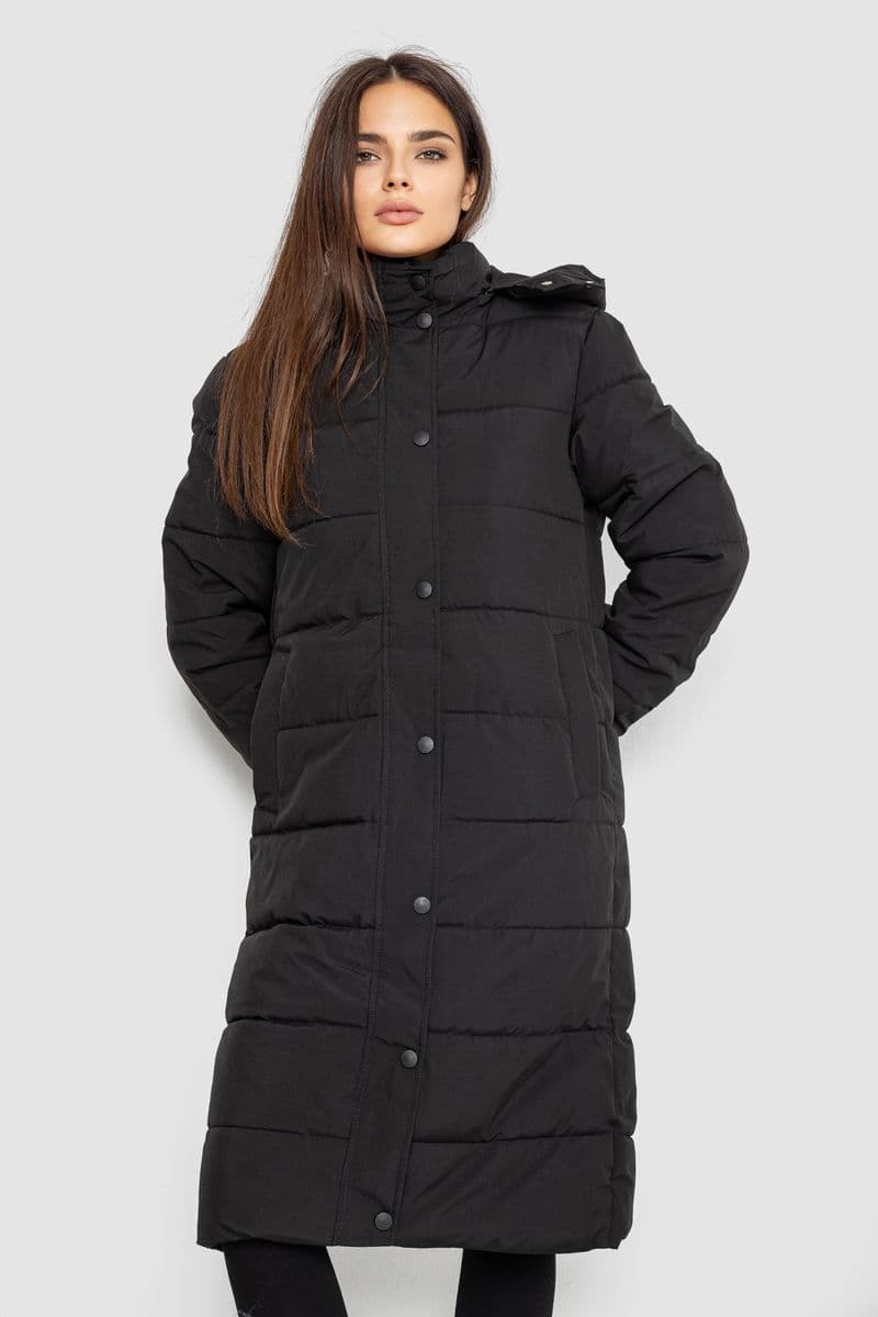 Куртка жіноча демісезонна, колір чорний, 207R006 - зображення 1