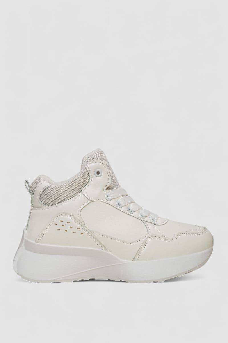 Кросівки жіночі зимові на хутрі, колір білий, 248RXM21 - зображення 1