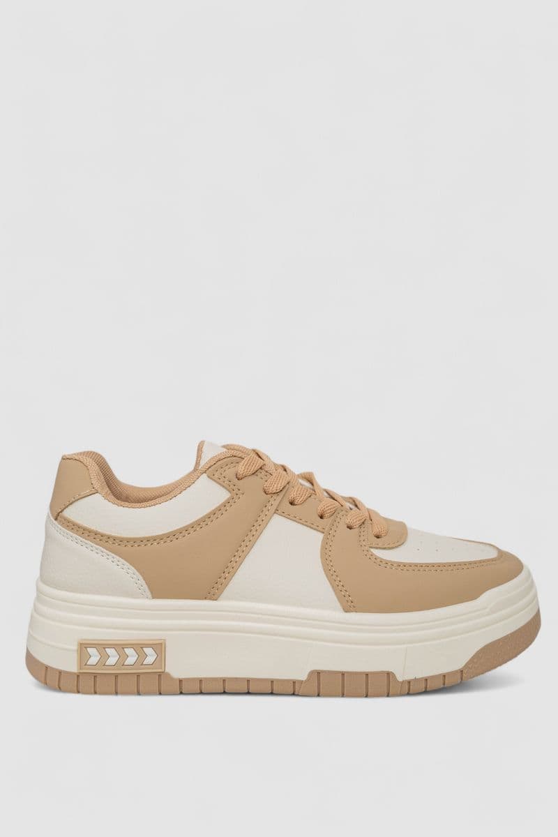 Кросівки жіночі, колір бежевий, 256RCB002-3 - зображення 1