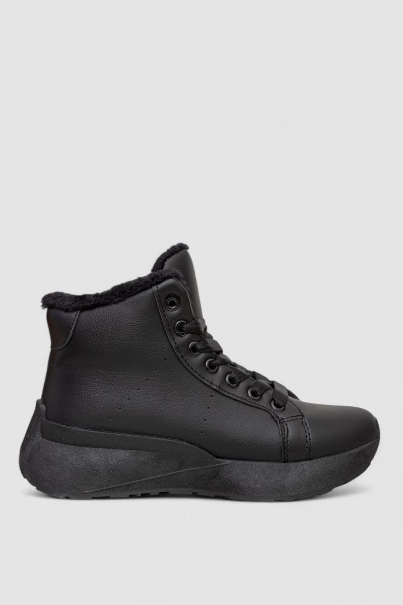 Черевики зимові жіночі на хутрі, колір чорний, 248RXM20 - зображення 1