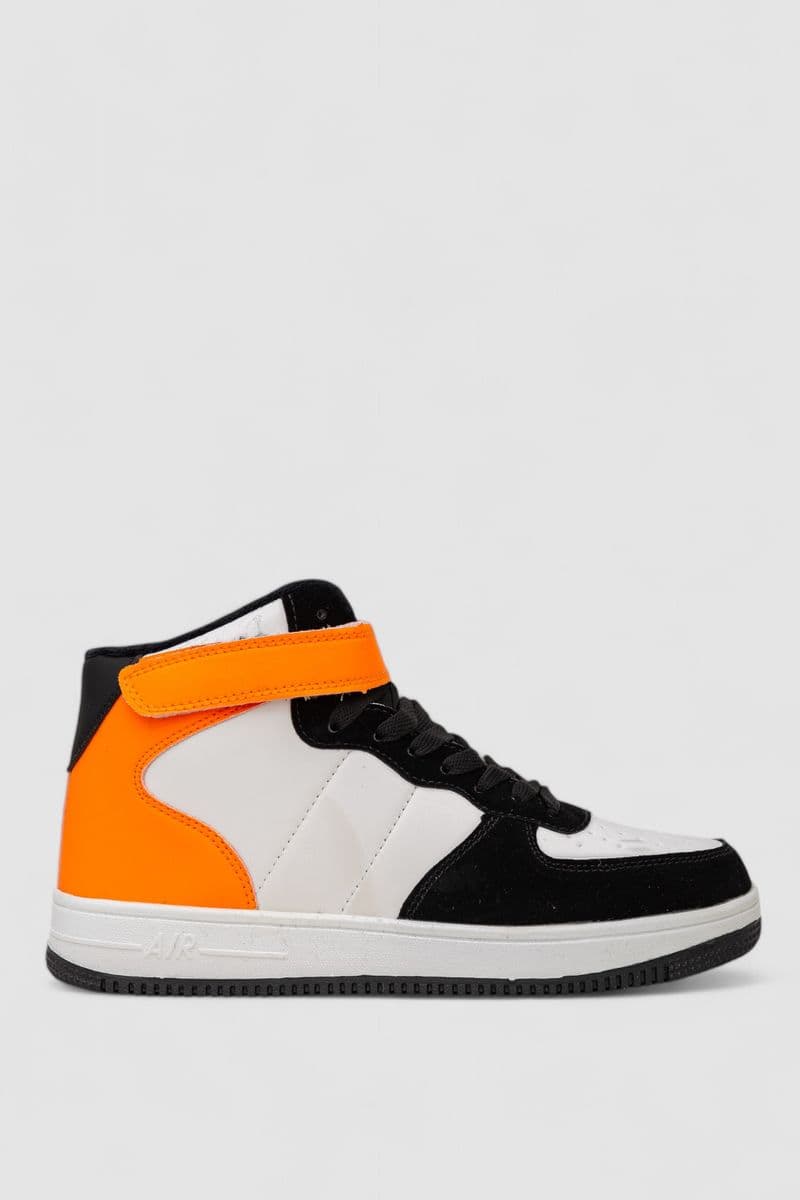 Кросівки чоловічі зимові на хутрі, колір біло-помаранчевий, 248RH1020 - зображення 1