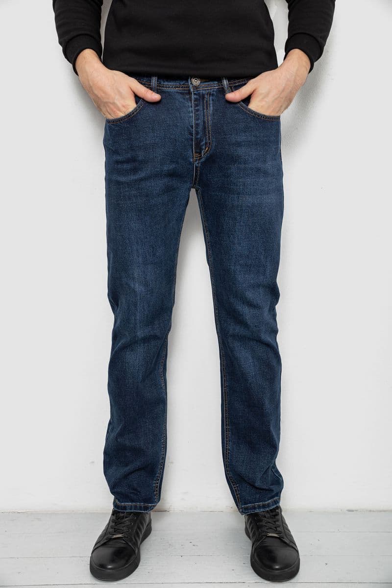 Джинси чоловічі прямого крою, колір синій, 244R9910 - зображення 1