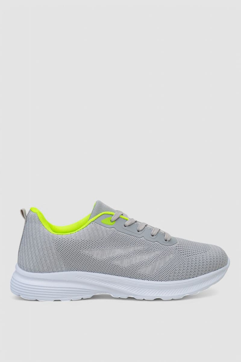 Кросівки чоловічі демісезонні, колір сіро-салатовий, 244RF738 - зображення 1