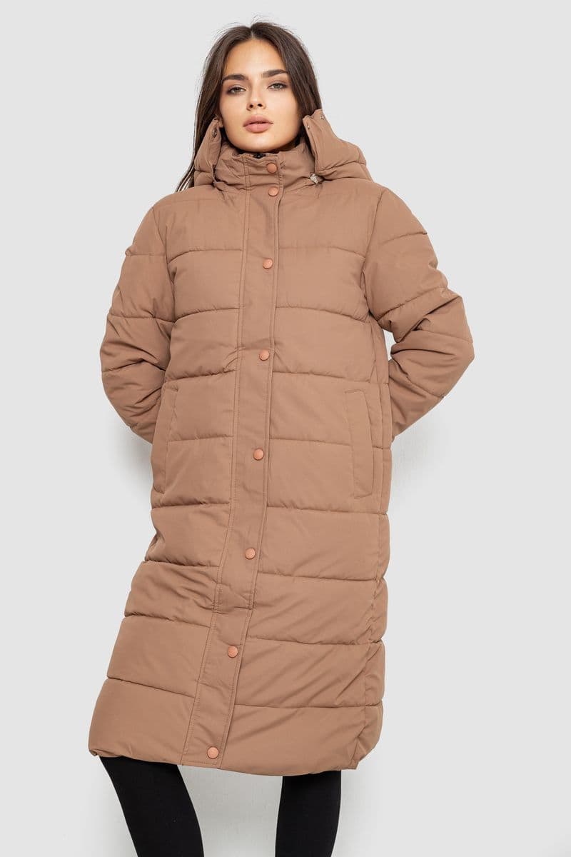 Куртка жіноча демісезонна, колір бежевий, 207R006 - зображення 1