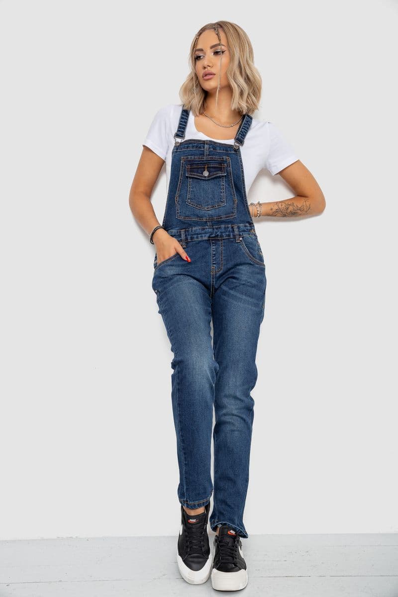 Жіночий комбінезон, колір синій, 250R6001 - зображення 1