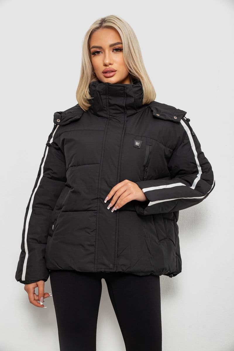 Куртка жіноча, колір чорний, 244R866 - зображення 1