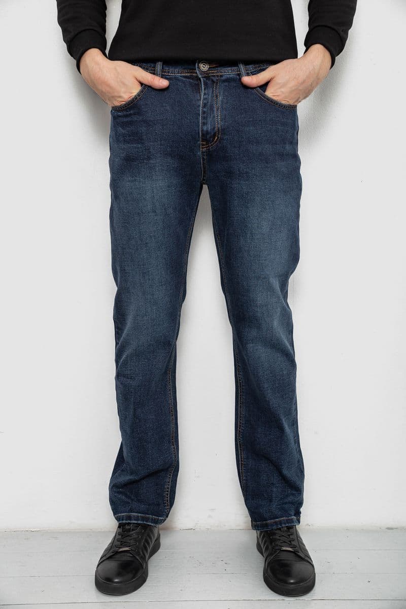 Джинси чоловічі прямого крою, колір синій, 244R9903 - зображення 1