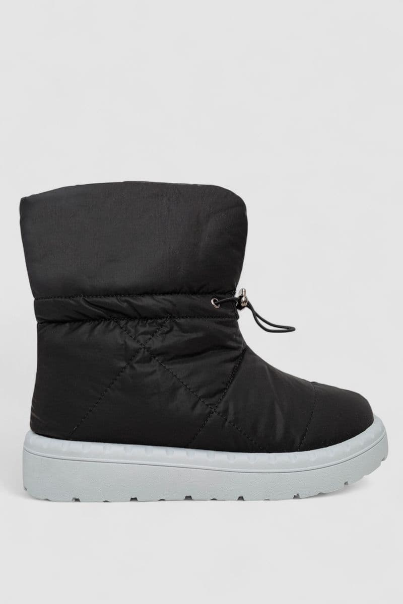 Дутики жіночі зимові на хутрі, колір чорно-сірий, 248RFM300 - зображення 1