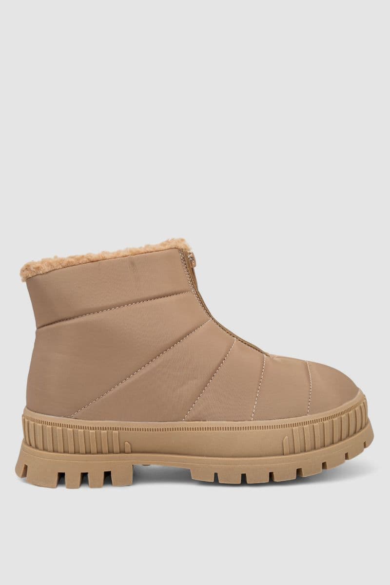 Дутики жіночі зимові на хутрі, колір бежевий, 248RCX1740-6 - зображення 1