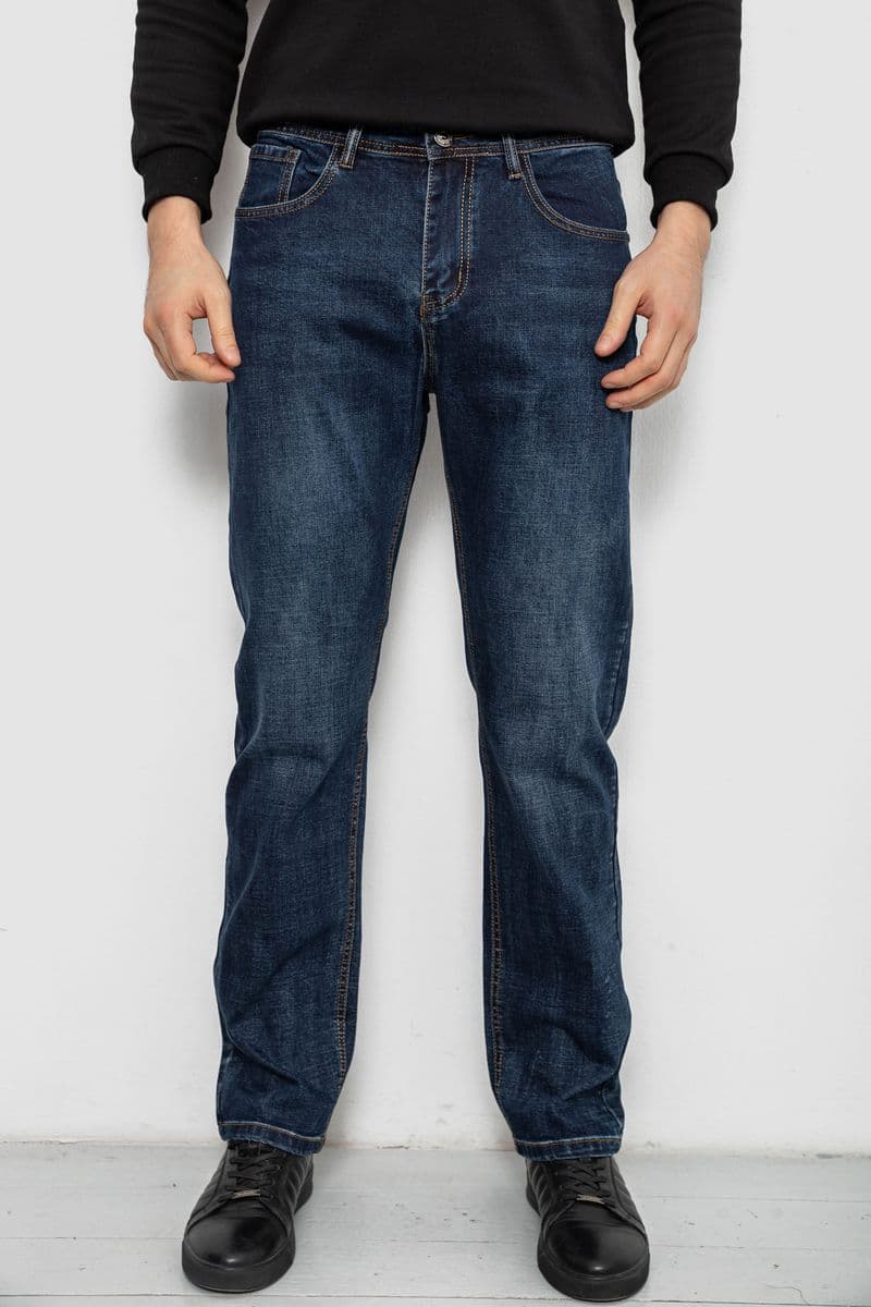 Джинси чоловічі прямого крою, колір синій, 244R9902 - зображення 1