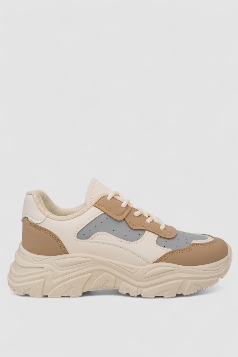 Кросівки жіночі, колір бежевий, 248RA90-20 - зображення 1