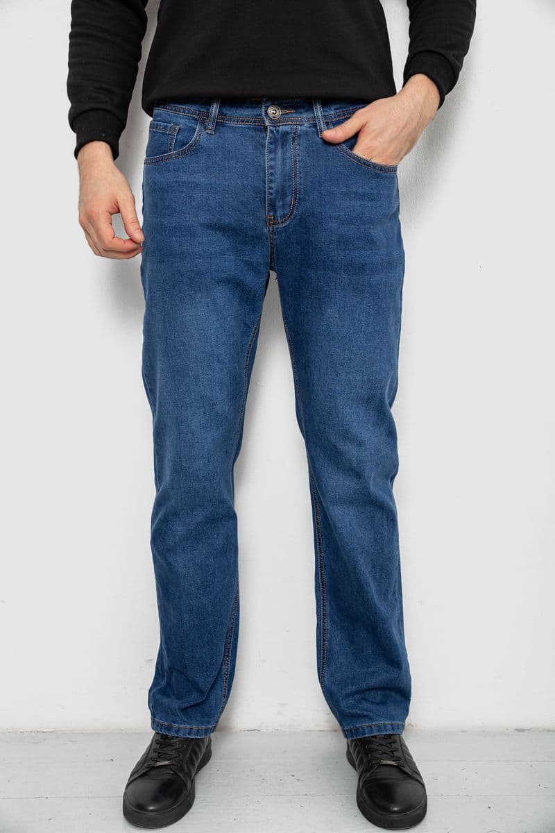 Джинси чоловічі прямого крою, колір синій, 244R9909 - зображення 1