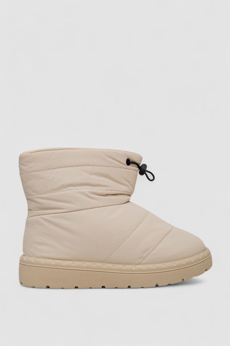 Дутики жіночі зимові на хутрі, колір бежевий, 248RFM15 - зображення 1