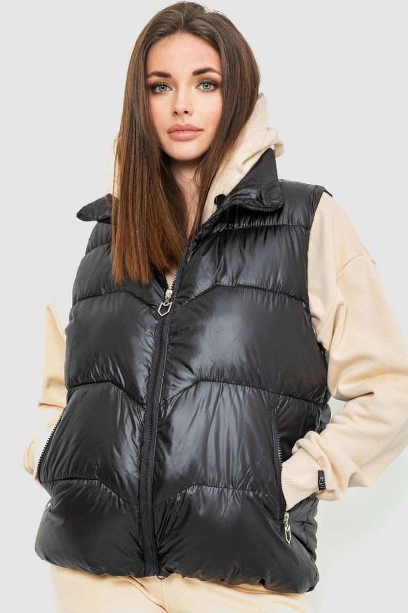 Жилет жіночий, колір чорний, 244R7011 - зображення 1