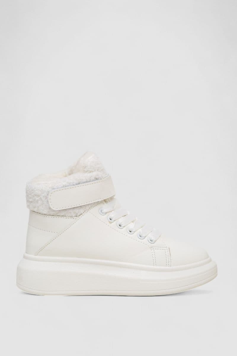 Кросівки жіночі зимові на хутрі, колір білий, 248RA2253 - зображення 1