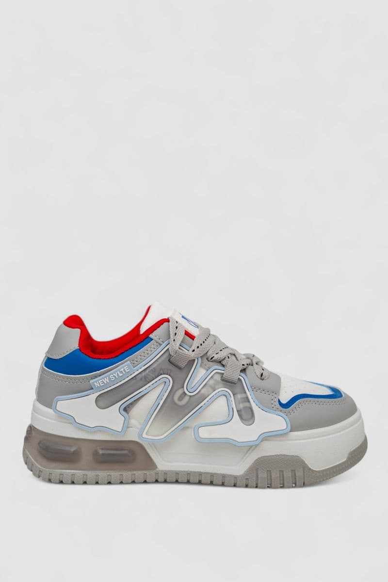 Кросівки жіночі, колір біло-сірий, 256RCR-11 - зображення 1