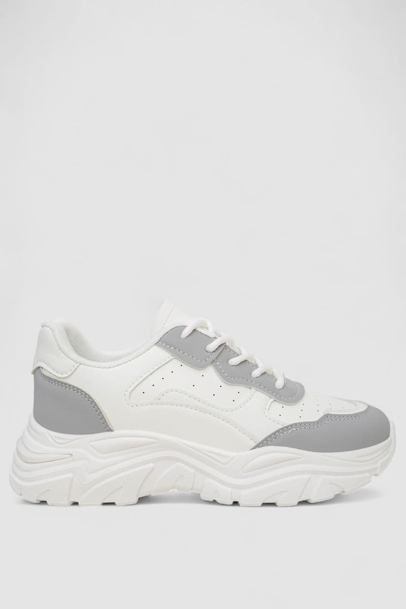 Кросівки жіночі, колір біло-сірий, 248RA90 - зображення 1