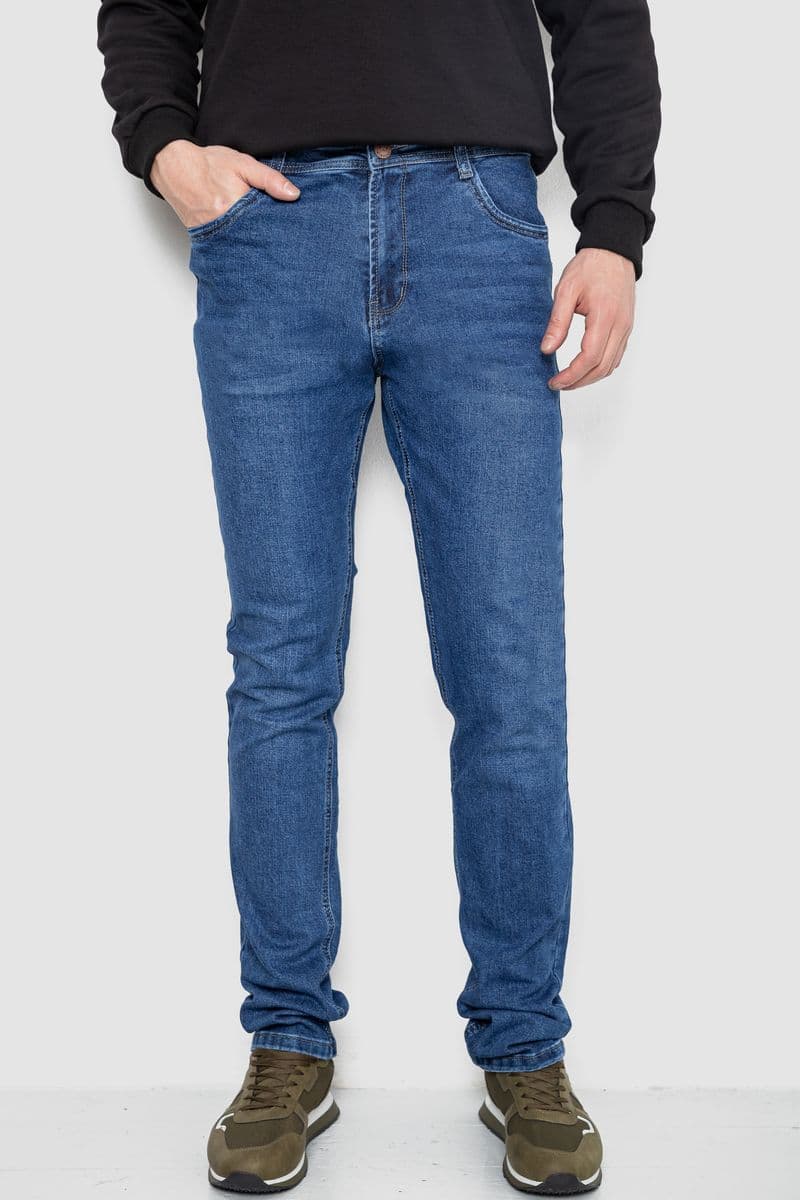 Джинси чоловічі демісезонні, колір синій, 243R8048 - зображення 1