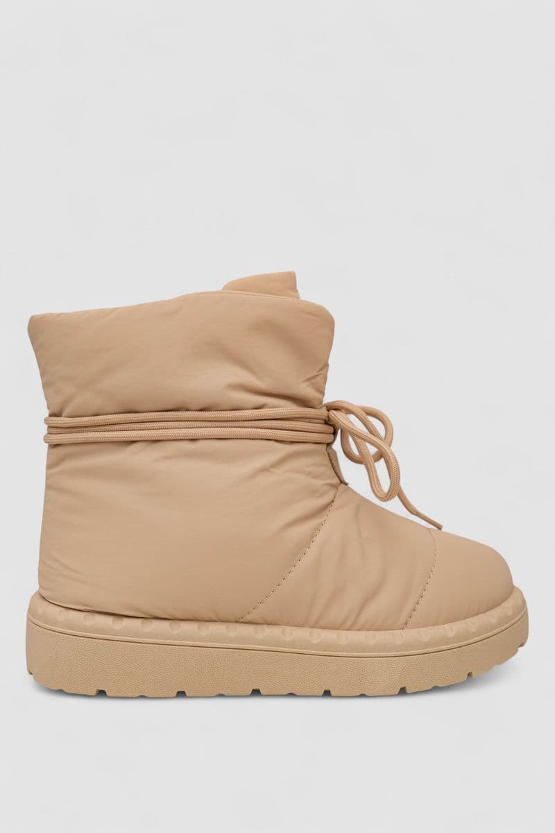 Дутики жіночі зимові на хутрі, колір бежевий, 248RFM600 - зображення 1