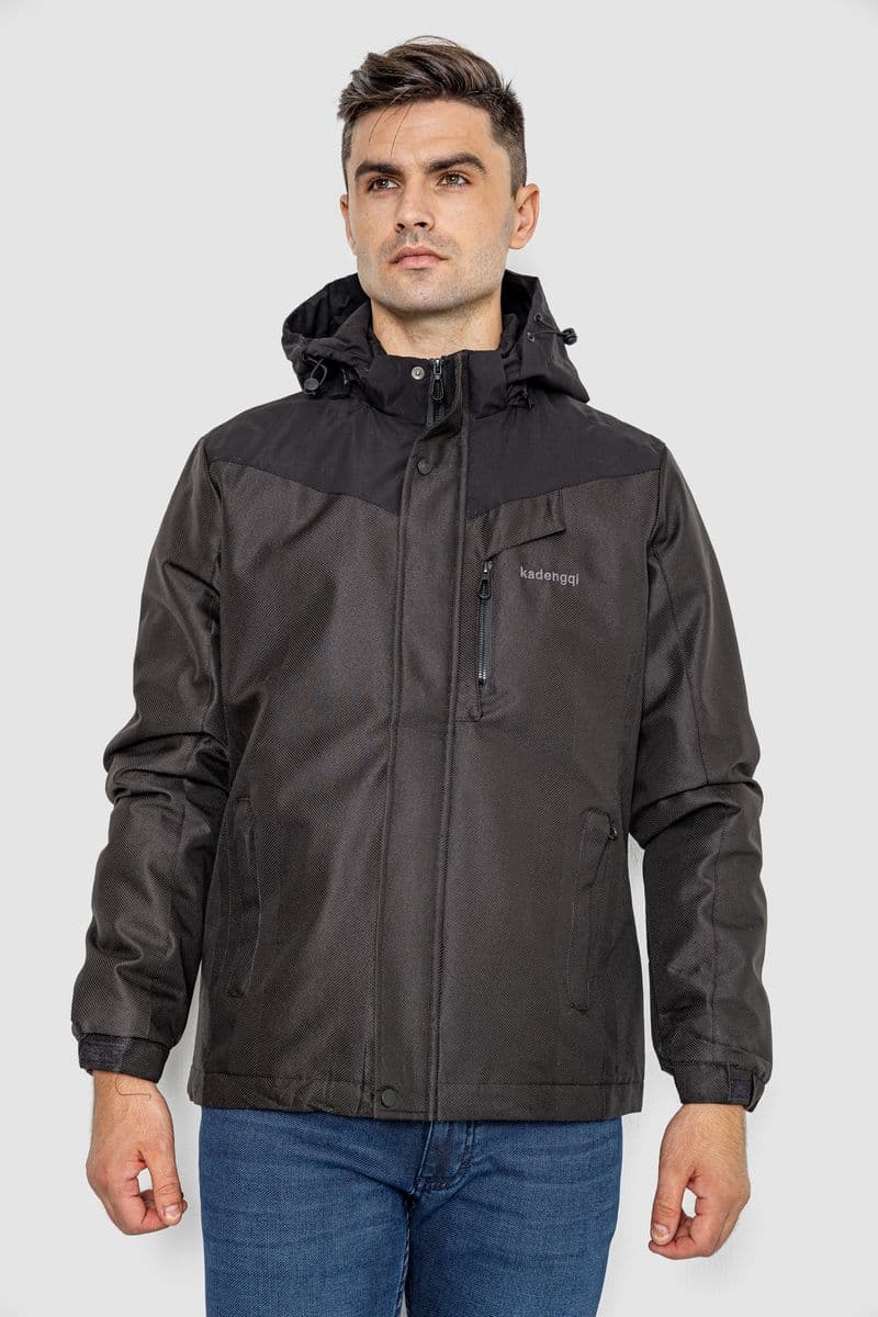 Куртка чоловіча демісезонна -1, колір чорний, 214R2012 - зображення 1