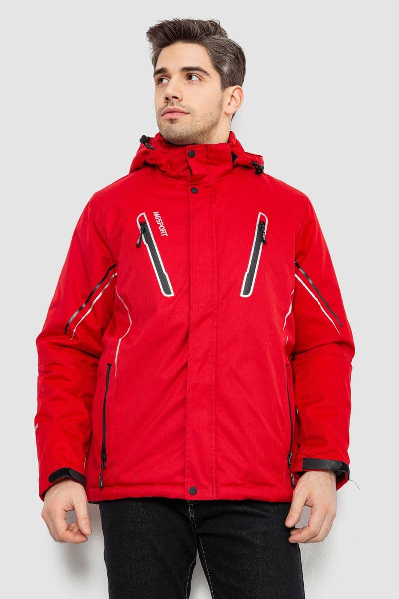 Куртка чоловіча демісезонна з капюшоном, колір червоний, 244RZ-2519AL - зображення 1
