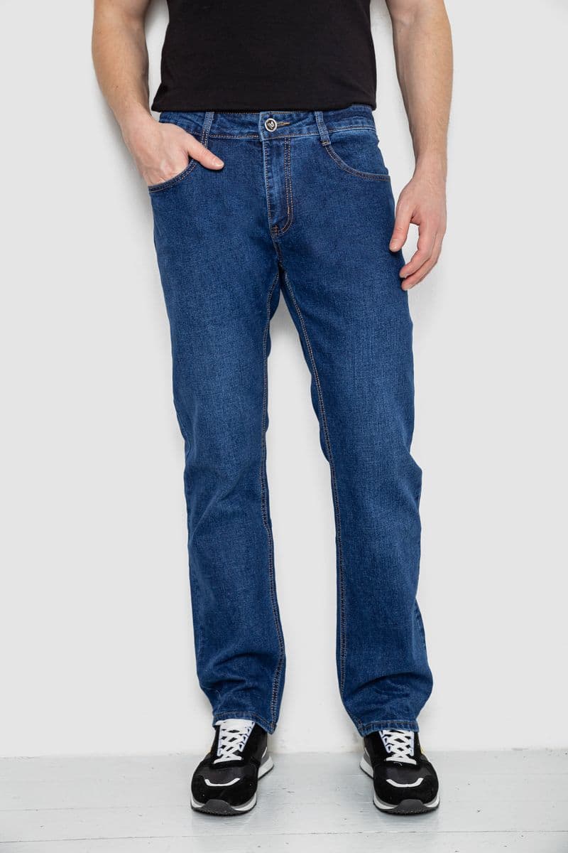 Джинси чоловічі демісезонні, колір синій, 244RW107 - зображення 1