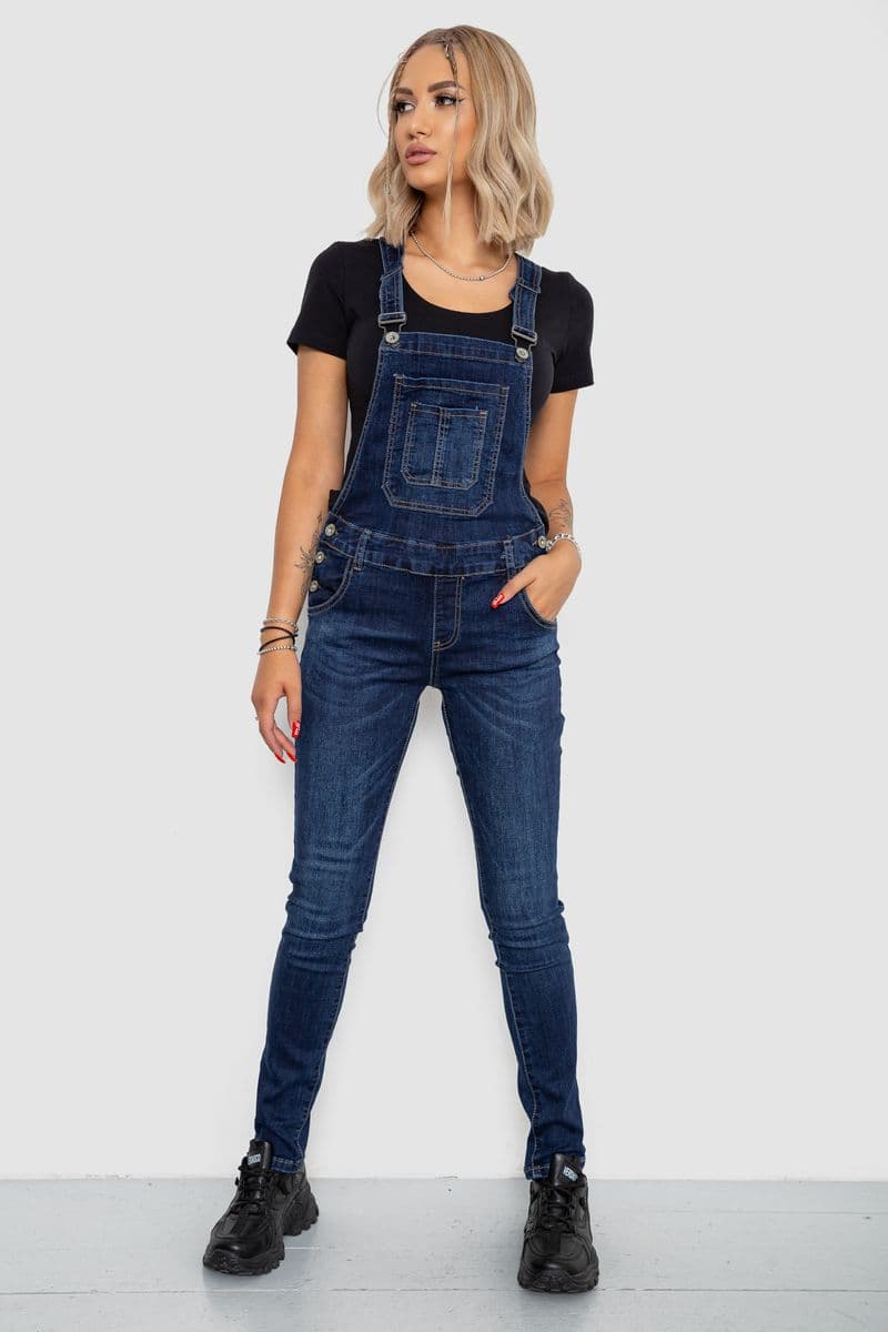 Жіночий комбінезон, колір синій, 250R667 - зображення 1
