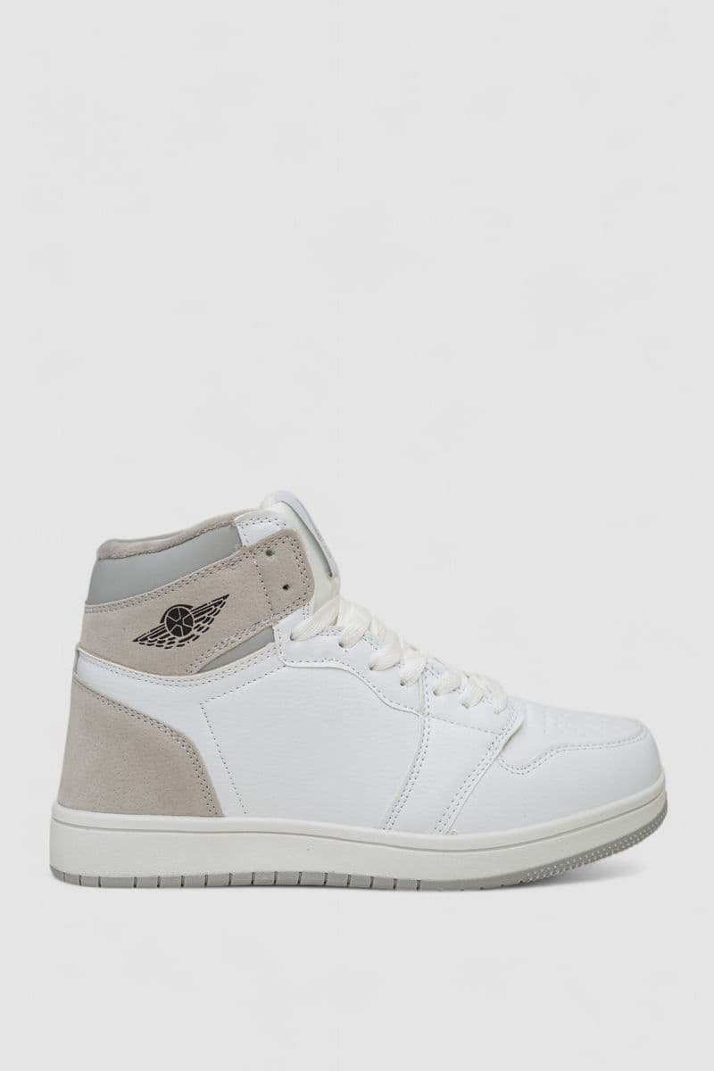 Кросівки чоловічі зимові на хутрі, колір біло-сірий, 248RH1010 - зображення 1