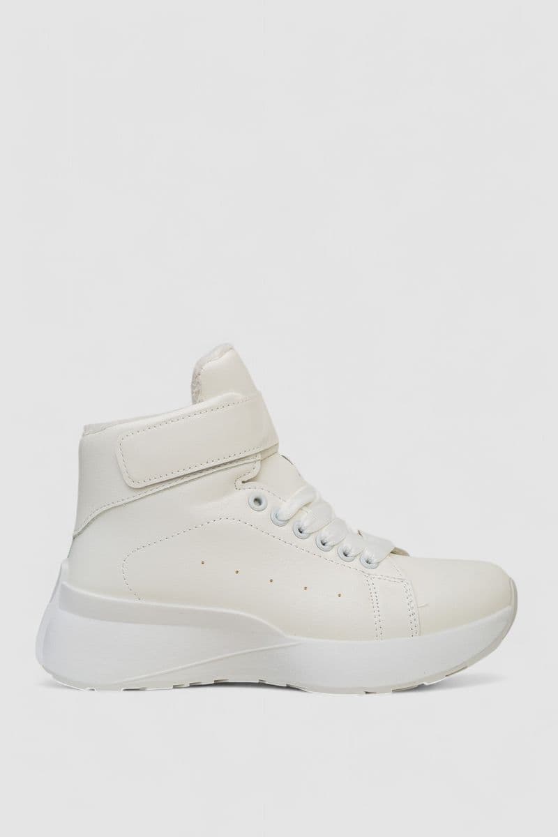 Черевики зимові жіночі на хутрі, колір білий, 248RXM25 - зображення 1