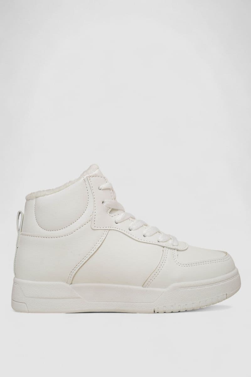 Кросівки жіночі зимові на хутрі, колір білий, 248RAD06 - зображення 1