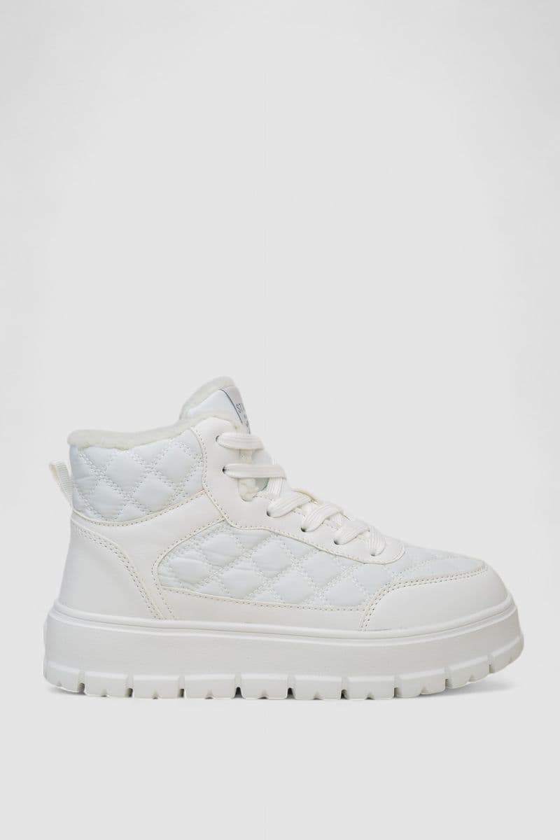 Кросівки жіночі зимові на хутрі, колір білий, 248RCX633 - зображення 1