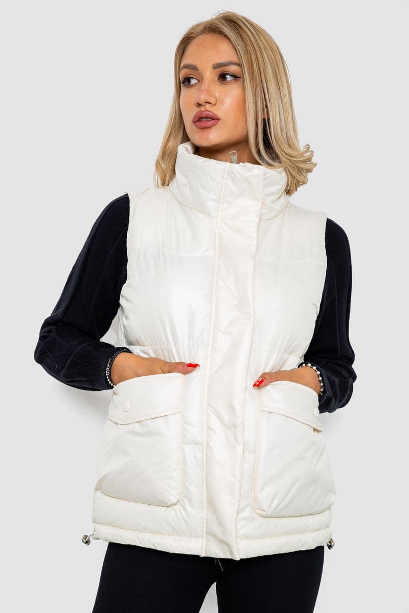 Жилет жіночий, колір кремовий, 244R533 - зображення 1