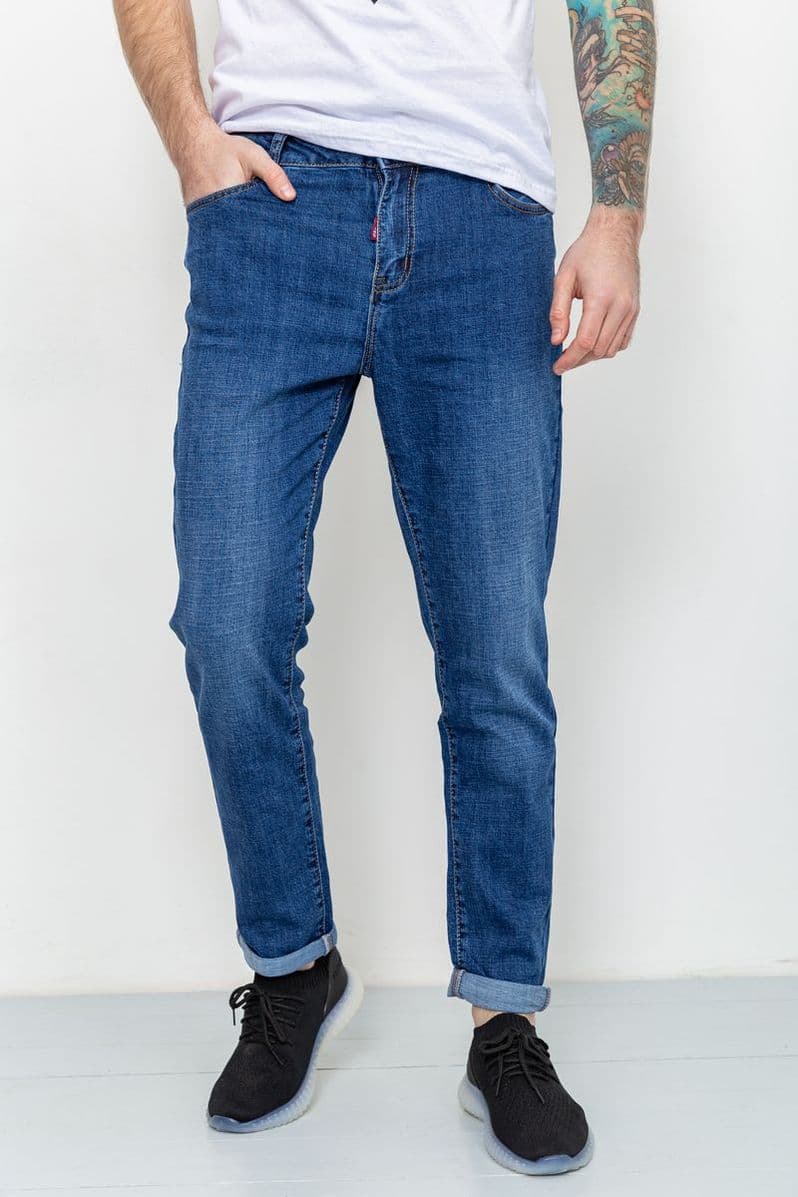Джинси чоловічі демісезонні, колір синій, 190R620 - зображення 1